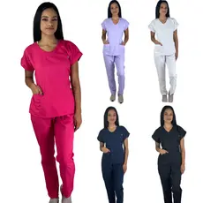 Pijama Hospitalar Cirúrgico Scrub Feminino Acinturado Varias Cores Tamanhos
