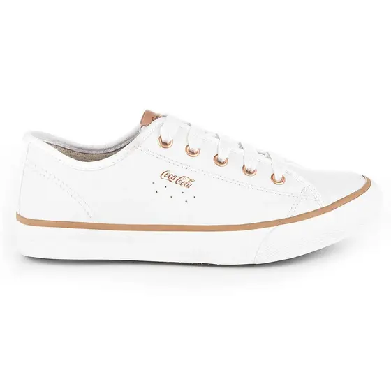Tênis Feminino Coca Cola Stream Leather Tênis Casual Confortável Tenis Couro Original Coca Cola
