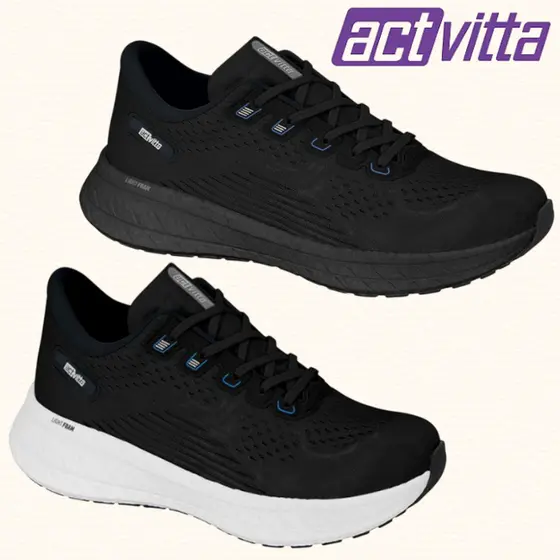 Tênis Masculino Esportivo Actvitta Gaspea Loc Tênis Masculino Academia Tênis Caminhada Leve