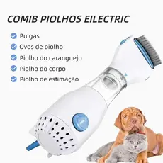 Removedor Elétrico De Piolhos , Pente Para Pulgas , Limpeza Física , Limpador De Pêlos De Animais De Estimação BIVOLT