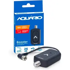 Booster Amplificador de Sinal Interno 26db de Ganho! VHF-UHF-FM-HDTV Aquário BT26