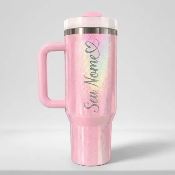 Copo Térmico 1200ml - Personalização a Laser - Nome - Logo - Time