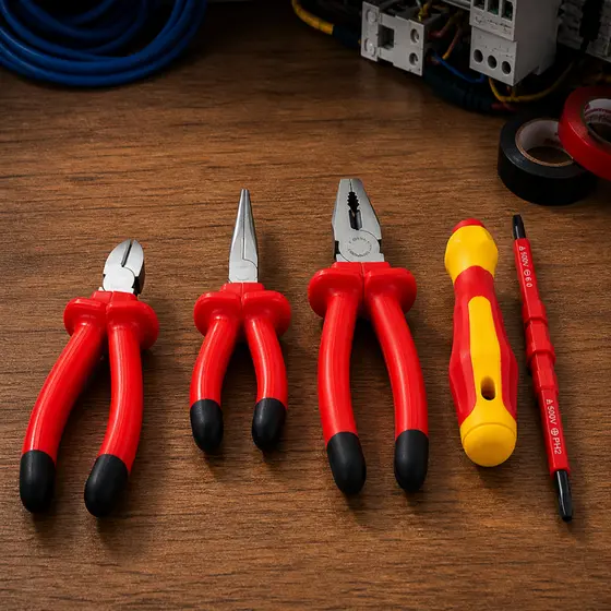 Alicate Isolado Eletricista Ferramentas Reparo Chave Fenda 2 em 1 Bits Magnetizados Profissional