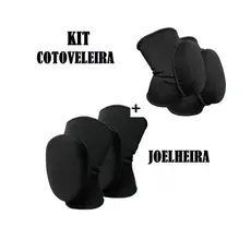 Joelheira E Cotoveleira Acolchoadas com Elástico para Goleiro de Futsal/vôlei