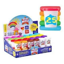 Kit Massinha Modelar 12, 24, 36 ou 48 Potes Sortidos Diver Massa - DiverToys