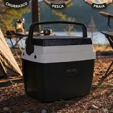 Caixa Térmica Cooler Portátil 12L Praia Camping Pesca Alça Resistente Conserva Gelo Bebidas MOR