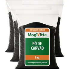Pó De Carvão Vegetal de Eucalipto 100% Natural e Orgânico Substrato Premium Jardinagem Plantas Horta