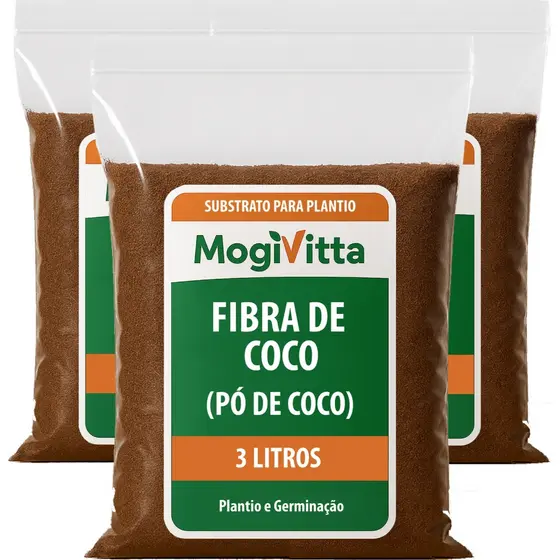 Substrato Natural Pó De Coco 100% Orgânico para Jardinagem e Vasos Enraizamento Plantas Orquídeas