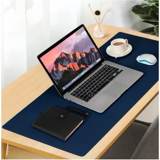 Mouse Pad Grande Couro Ecológico Costurado Básico 90 X 40 ENVIO RAPIDO
