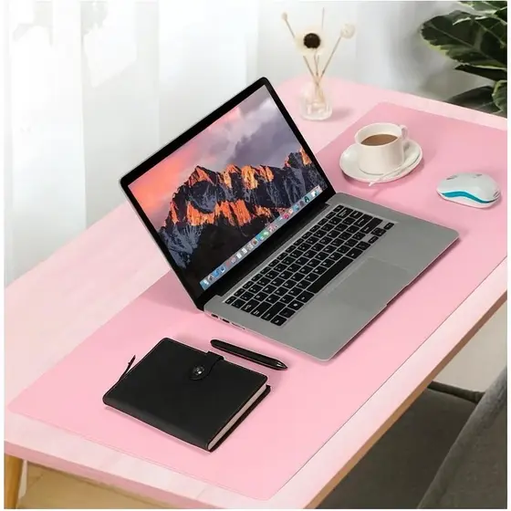 Mouse Pad Grande Couro Ecológico Costurado Básico 90 X 40 ENVIO RAPIDO