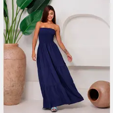 Vestido Longo Tomara que Cores Liso Elegante Festa Praia Estilo Casual 2026 ENVIO RAPIDO
