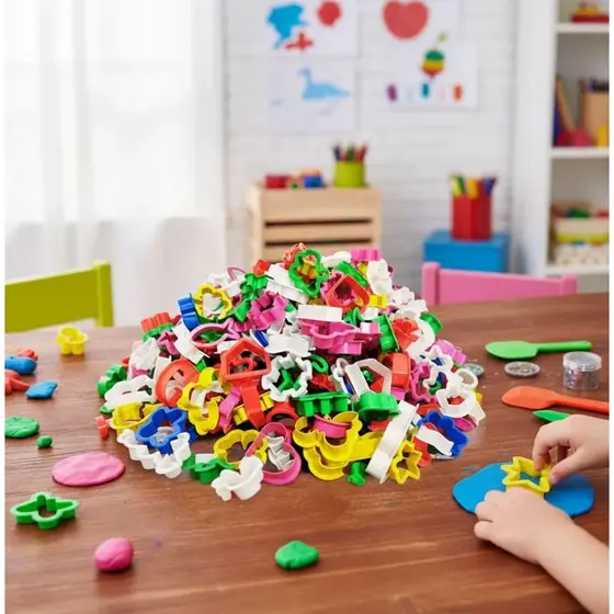 kit 10 a 100 Cortadores de Massinha de Modelar Forminhas e Moldes Coloridos Lembrancinhas e Escola