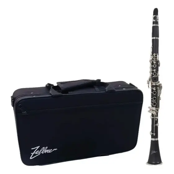 Clarinete Sib Zelmer 1218 Preto Resina ABS Chaves Níquel Estojo Completo