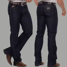 Calça MASCULINA Rodeio COUNTRY Boiadeiro TRADICIONAL Jeans Grosso com Elastano Texana