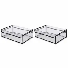 Kit 2 Caixas Organizadoras Grandes Para Guarda Roupa E Edredom Organizador Cobertores Roupas De Cama