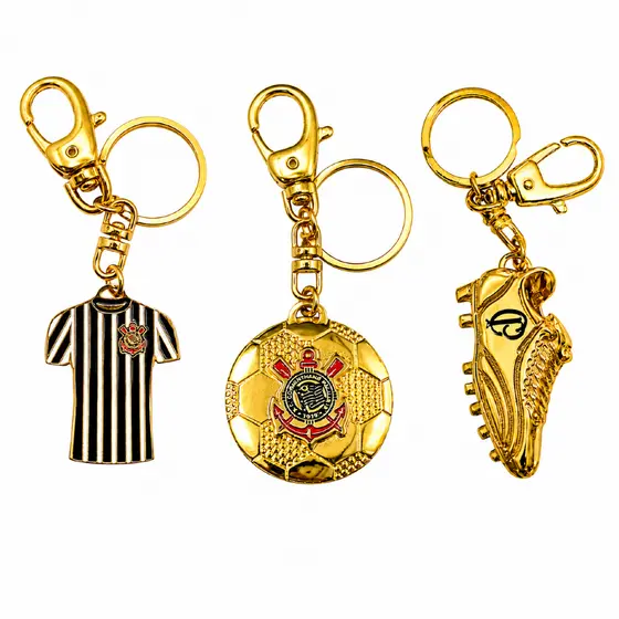 CHAVEIROS DIVERSOS OURO OFICIAL CORINTHIANS