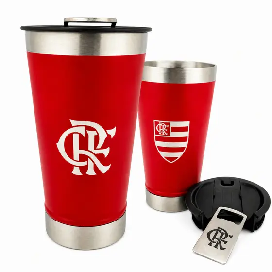 COPO TÉRMICO OFICIAL FLAMENGO ESCUDO