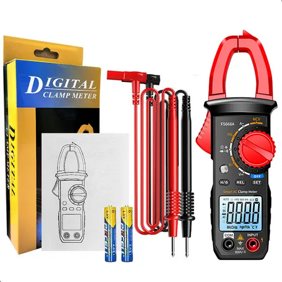 Alicate Amperímetro Digital 40A-400A CAT III 600V NCV Medição de Corrente Alternada Profissional