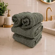 Jogo Kit 4 Toalhas (2 Banho - 2 Rosto) Luxo 100% Algodão Gigante Macia Alta Absorção Superior