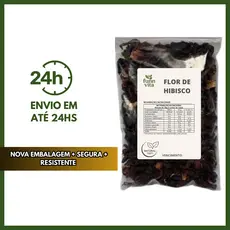 CHÁ DE FLOR DE HIBISCO DESIDRATADA PREMIUM