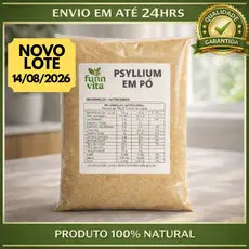 PSYLLIUM EM PÓ 100% NATURAL FIBRAS IMPORTADO - FUNN VITA