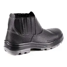 Bota Segurança Masculina Fort Line Botina Epi Preto  bico de aço Com Ca