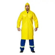 Capas De Chuva Impermeável Pvc Forrado Com Capuz Plasticor