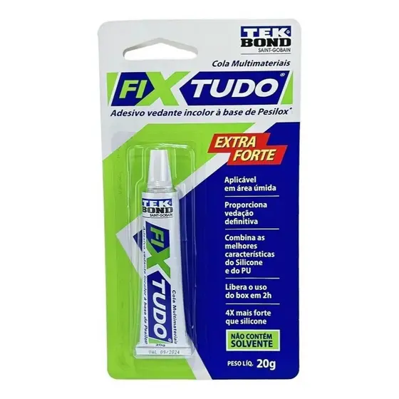 Cola Fix Tudo Tek Bond 20g – Adesivo Vedante Incolor Multiuso