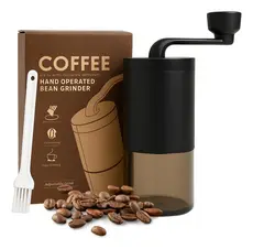 Moedor de Café Manual com Ajuste de Moagem Portátil Cozinha e com Manivela para Grãos Resistente