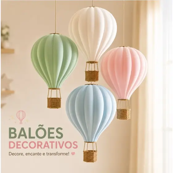 Balão Decorativo Infantil Pendente Decoração Quarto Bebê