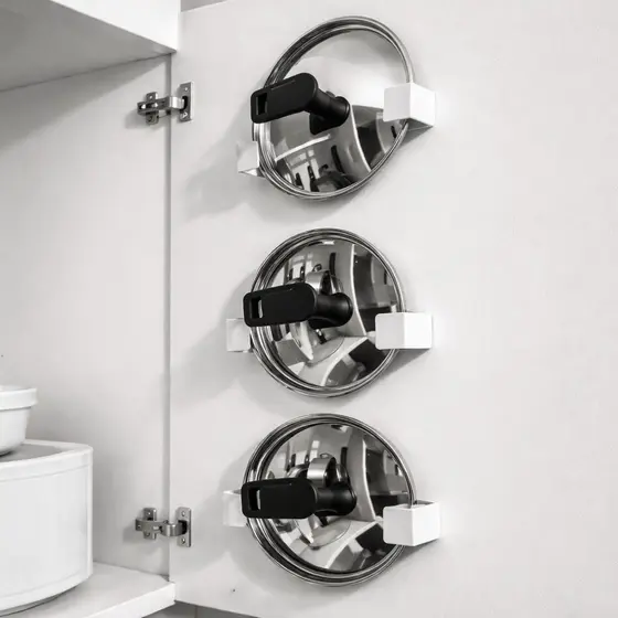 Suporte para Tampas de Panela | Organizador de Cozinha