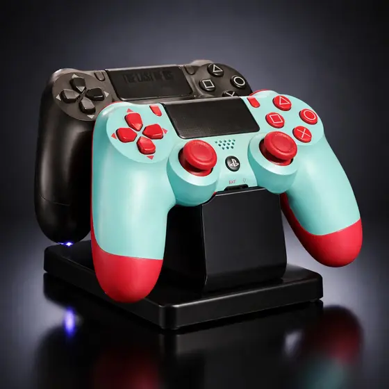 Suporte PS4/PS5 Duplo Para 2 Controles - Reforçado