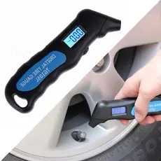 Medidor calibrador de Pressão de Pneus Portátil LCD – Manômetro Eletrônico Carro Moto Bike
