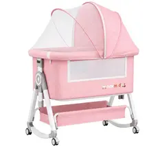 Berço De Bebe Berco Moises Bebe Portatil Balanço Co-Bed Infantil Mosquiteiro Ajustável Segurança