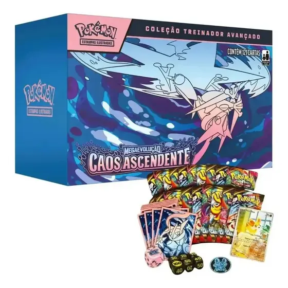 Box Etb Treinador Avançado Caos Ascendente Pokémon Me04
