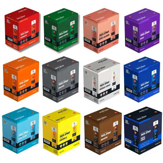 Tinta Spray 400ml Kit 12 Unidades Oferta