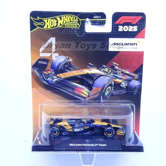 Hot Wheels Premium Fórmula 1 F1 2025 McLaren Equipe 4