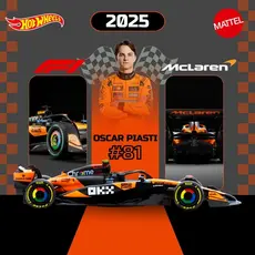 Par Miniaturas Hot Wheels Premium Oscar Piastri F1 2025