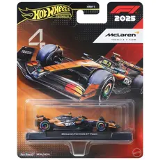 Carrinho F1 Lando Norris 2025 Hot Wheels Premium - Lançamento Colecionável