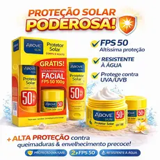 Kit Above Protetor Solar FPS 50 Resistente à Água