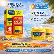 Kit Protetor Solar Above FPS50 Alta Proteção UVA UVB ok