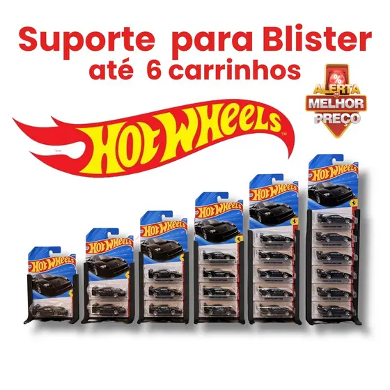 Hot Wheels Expositor - Display Mesa Blister Até 6 carrinhos qualidade expecional