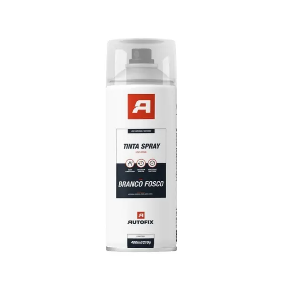 4 Tinta Spray Branco Fosco Plástico 400ml – Qualidade Total