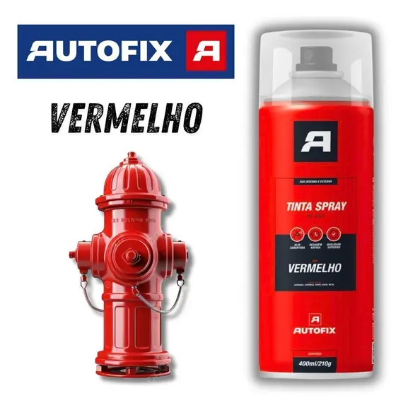 Tinta Spray Vermelho   Uso Geral  400ml – genial