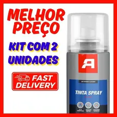 Kit 2 Tinta Spray Uso Geral 400ml Branco Brilhante