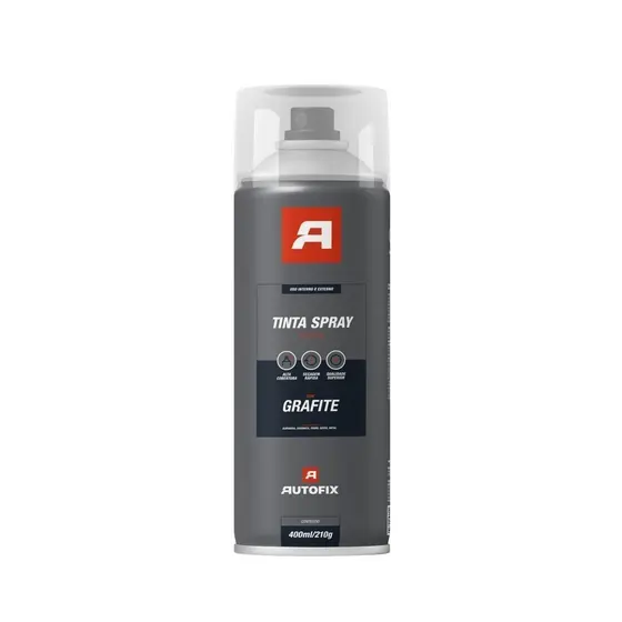 4 Tinta Spray Grafite Plástico  400ml – Qualidade Unica