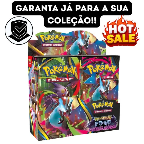 Pokemon Fogo Fantasmagórico - Display Booster Box 36 Und top