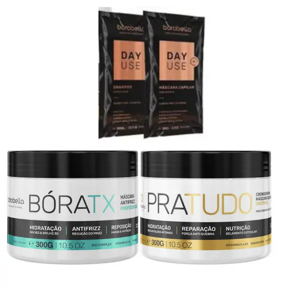 Borabella Kit Boratx + Máscara PraTudo 2x 300g