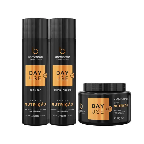 Bórabella Kit Day Use Super Nutrição + Brinde Top
