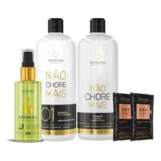 Borabella Kit Não Chore Mais 2x Litro + Óleo De Argan 60ml